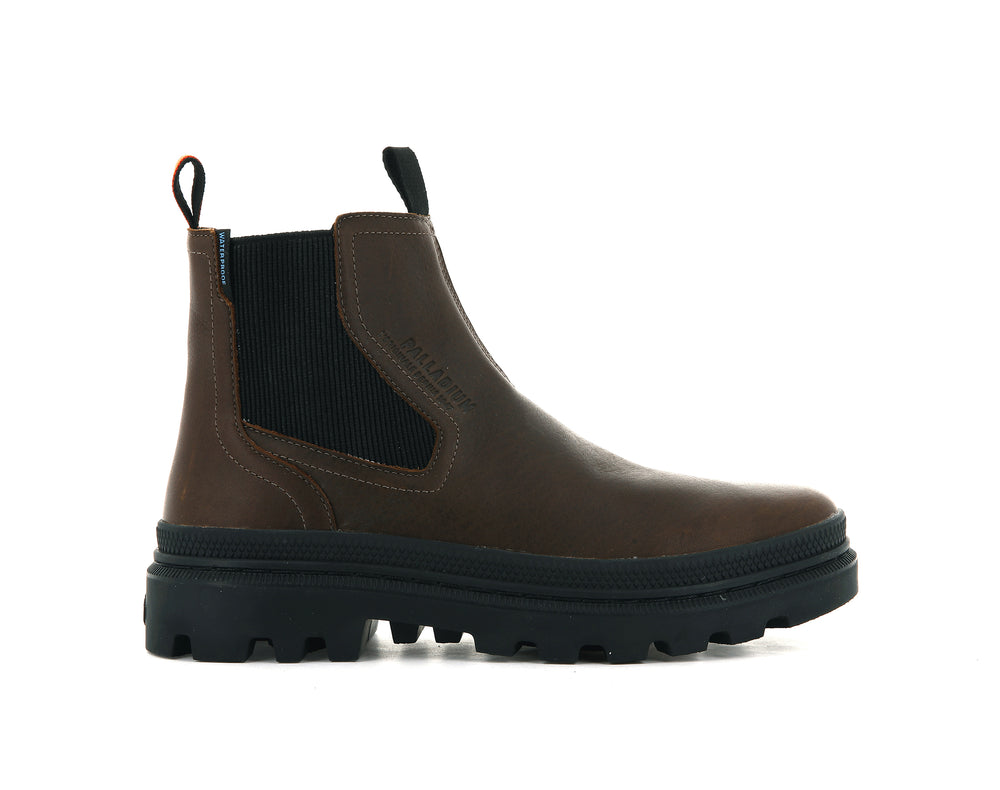 Botines Chelsea Palladium PALLATROOPER CHELSEA WATERPROOF Hombre Marrones | Costa Rica-52819